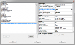 Acme Bar Timer - Parameters
